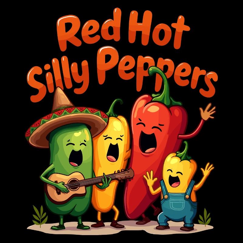 Piments ridicules rouges