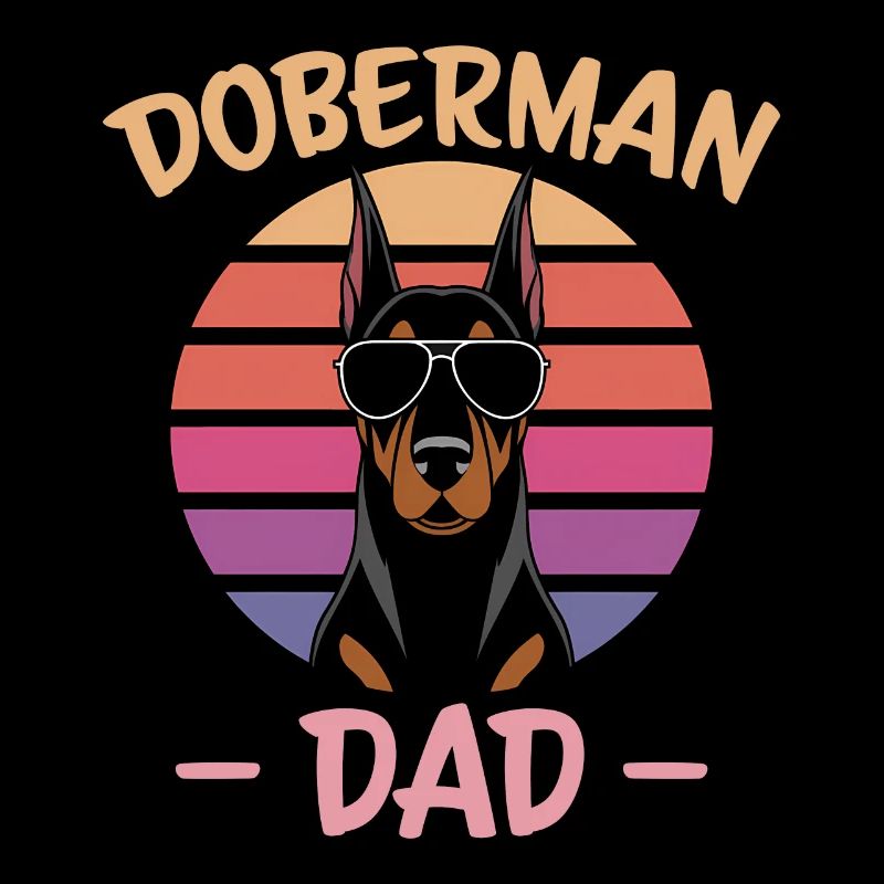 Doberman disant papa drôle Doberman cadeau