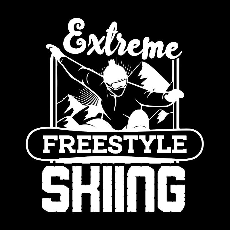 Skiing Extreme Freestyle Skiing