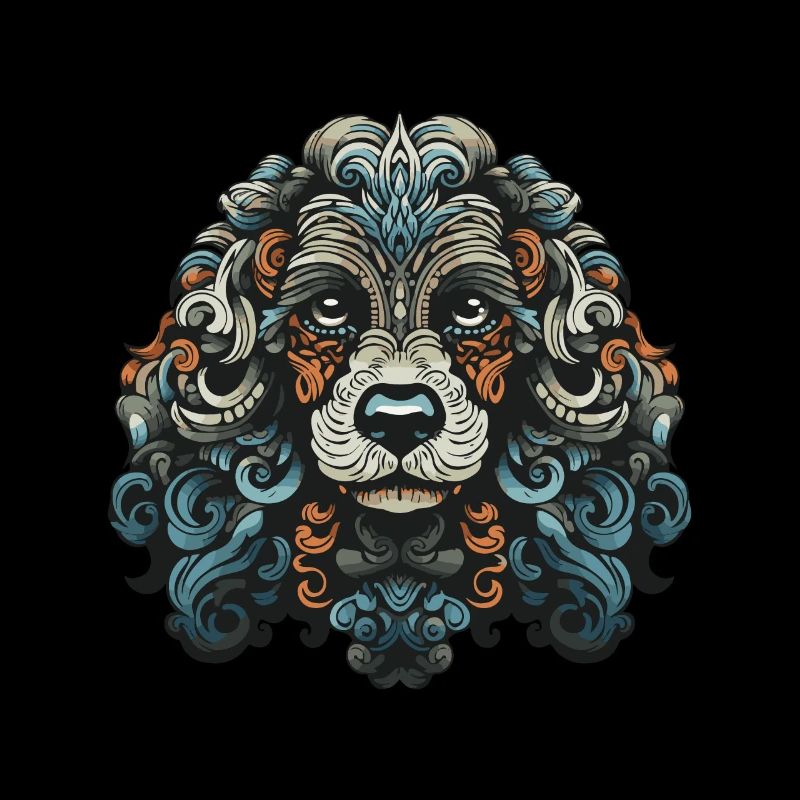Pudel Hund Portrait