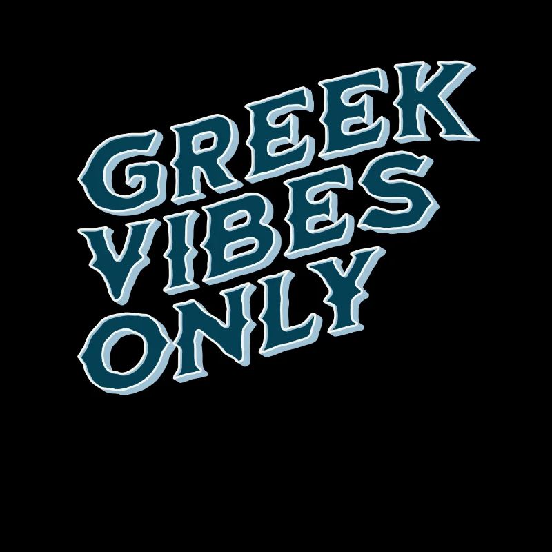 Greek Vibes Only Stylish Party Design