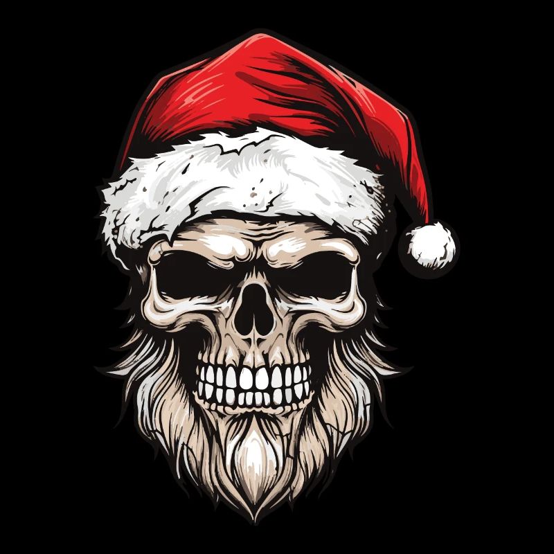 Weihnachtsmann Totenkopf
