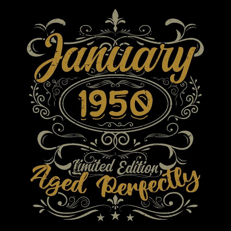 January Birthday Gift Born In January 1950