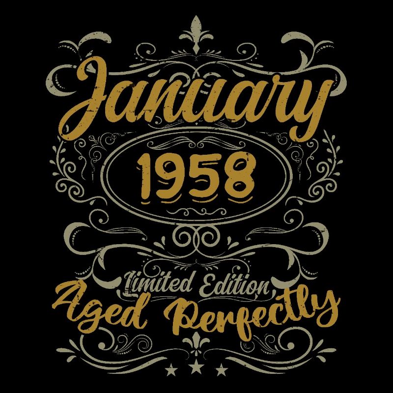 January Birthday Gift Born In January 1958