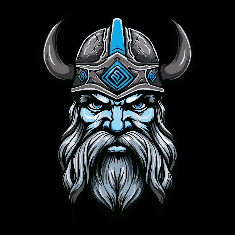 Viking Head Valhalla Odin
