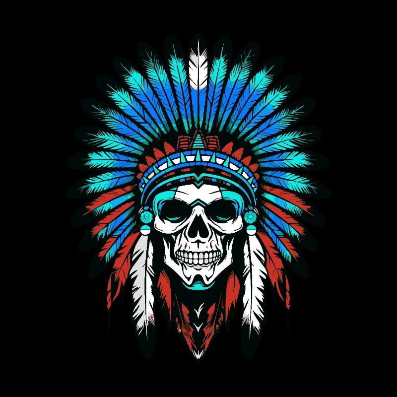 Apache Indianer Häuptling Totenkopf
