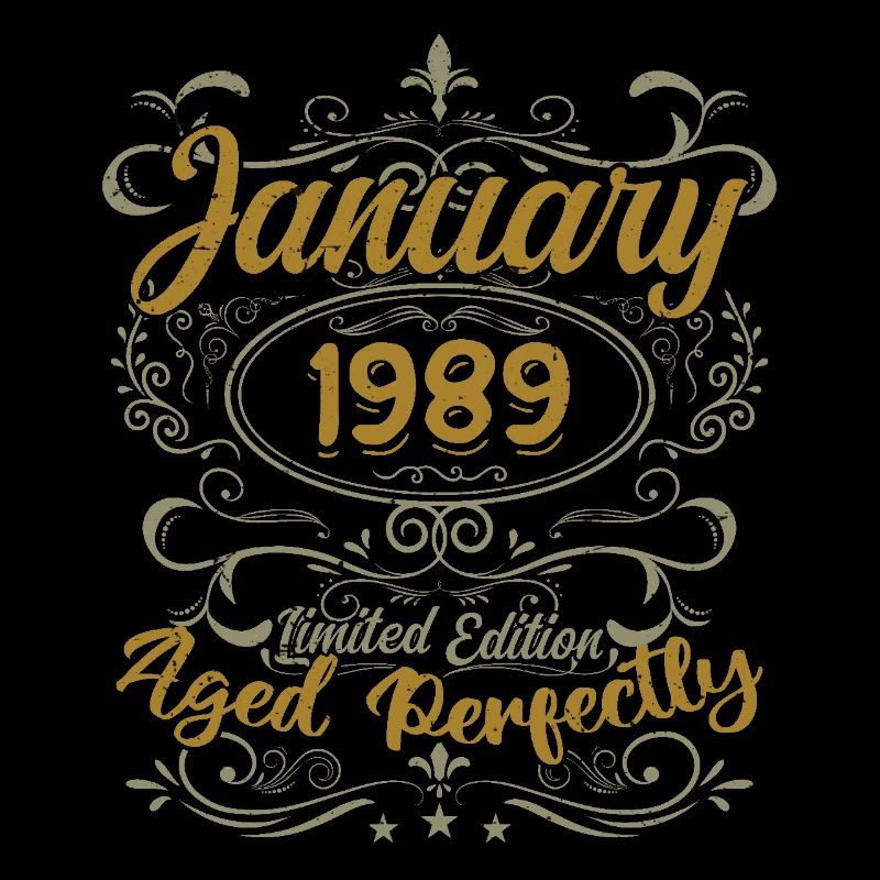 Janvier Cadeau D'anniversaire Nées En Janvier 1989