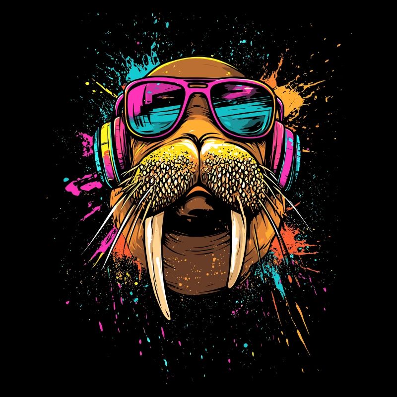 Walross Stoßzähne Robbe Wilde Pazifische Walrosse