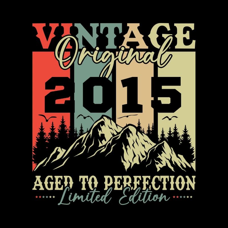 Original 2015 Vintage Retro Anniversary Gift