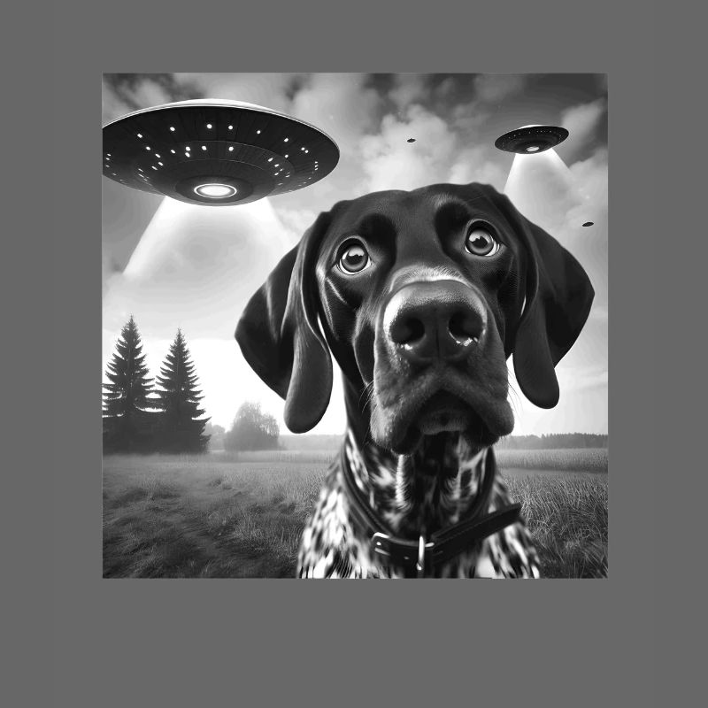 German Shorthaired Pointer Funny Sci-fi Graphic Se