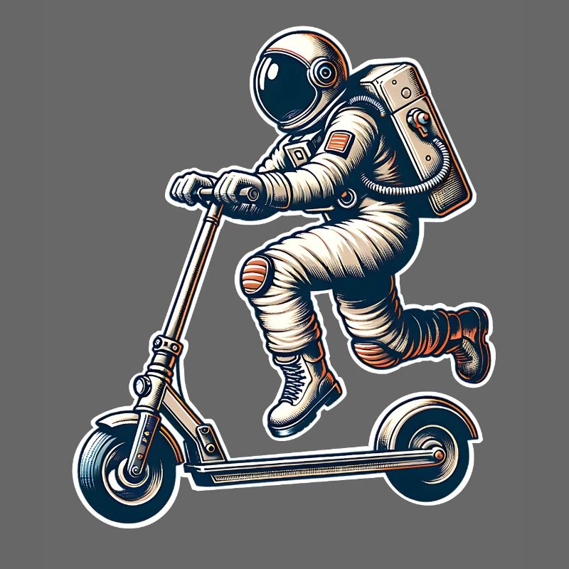 E-Scooter E-Scooter Kick Scooter Astronaut