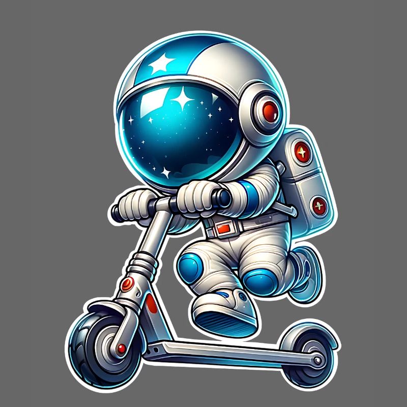 E-Scooter E-Roller Astronaut Scooter