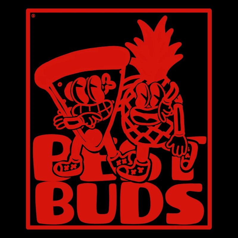 Retro Maskottchen Ananas Pizza