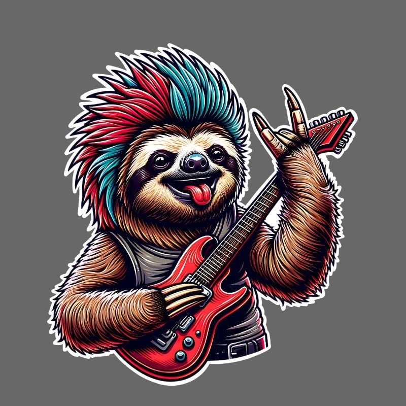 Sloth Rock and Roll Guitarist
