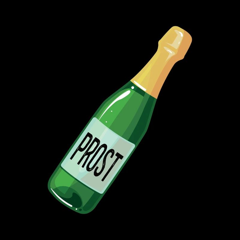 Prost Sektflasche Prosecco Outfit Cremant Sekt
