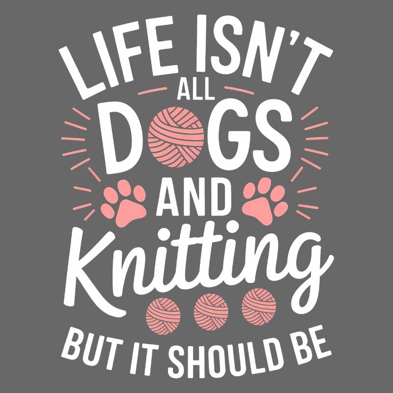 Stricken Spruch Hunde Lustiges Stricken Geschenk