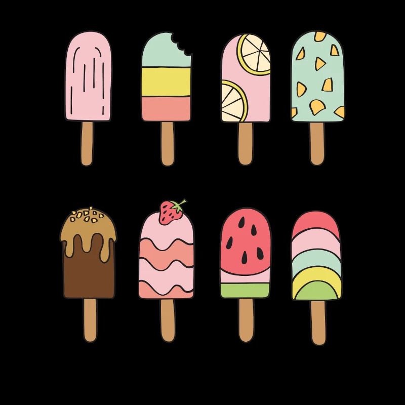 Eiscreme Outfit Softeis Karneval Kostüm Eis