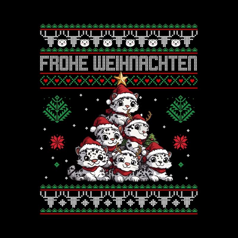 Scheeleopard Weihnachtsbaum Weihnachten Irbis