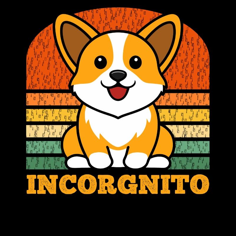 Incorgnito – Jeu de mots amusant sur le corgi