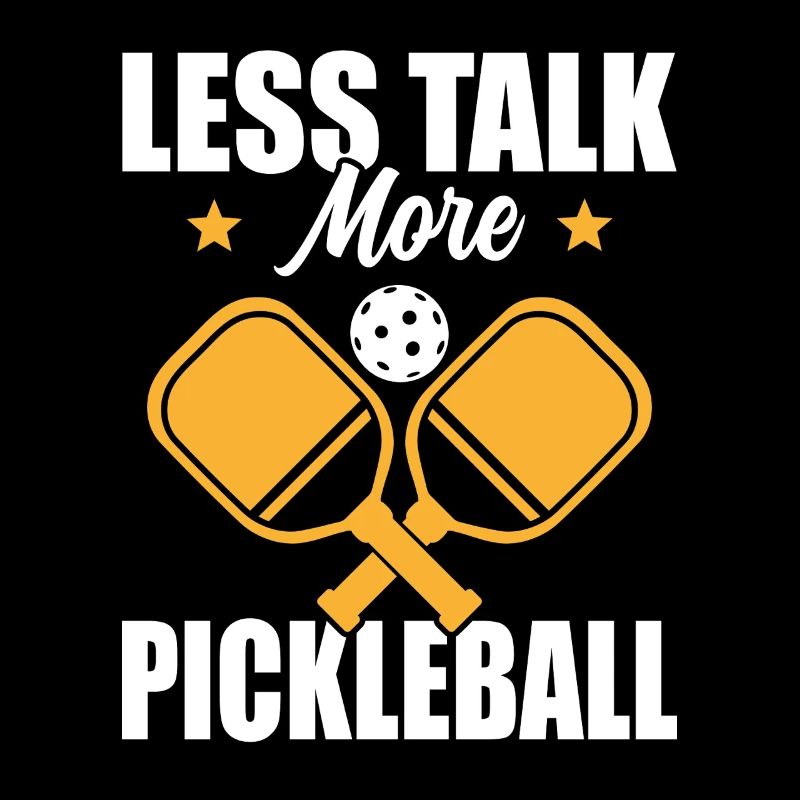 Paddle Ball Spieler Geschenk Less Talk Pickleball