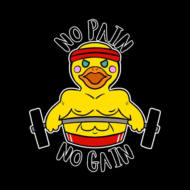 Pas de douleur, pas de gain Ducky Body Builder