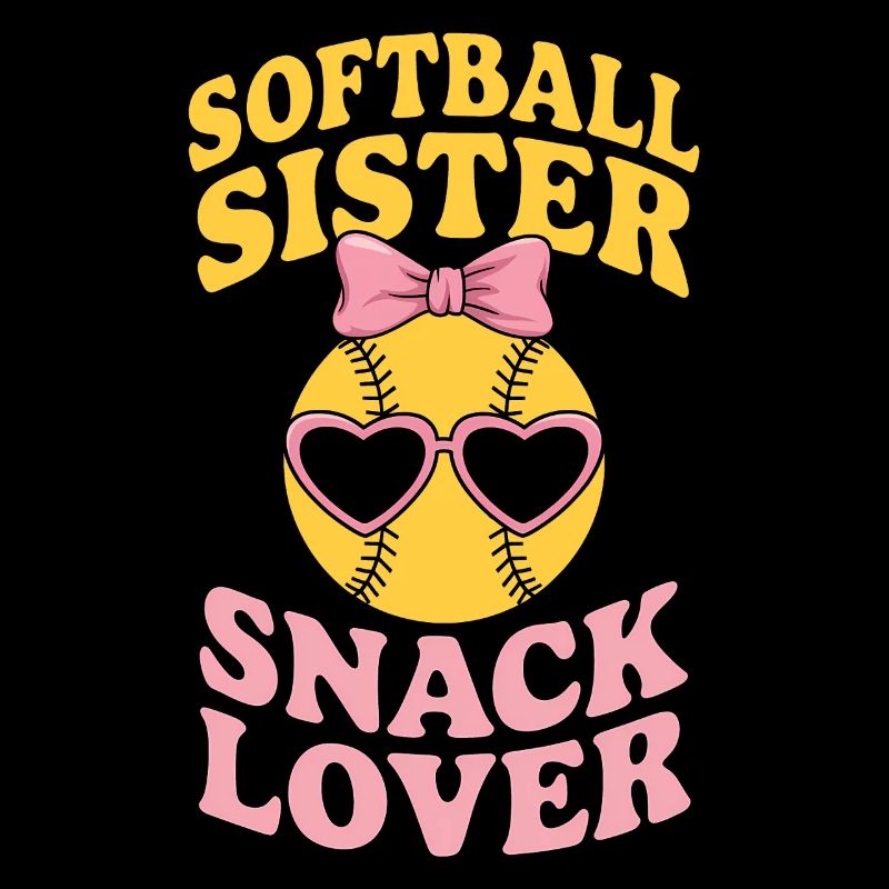 Softball Saying Sister Funny Softball Gift