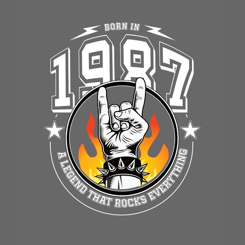 1987 Geburtstag, rockt alles