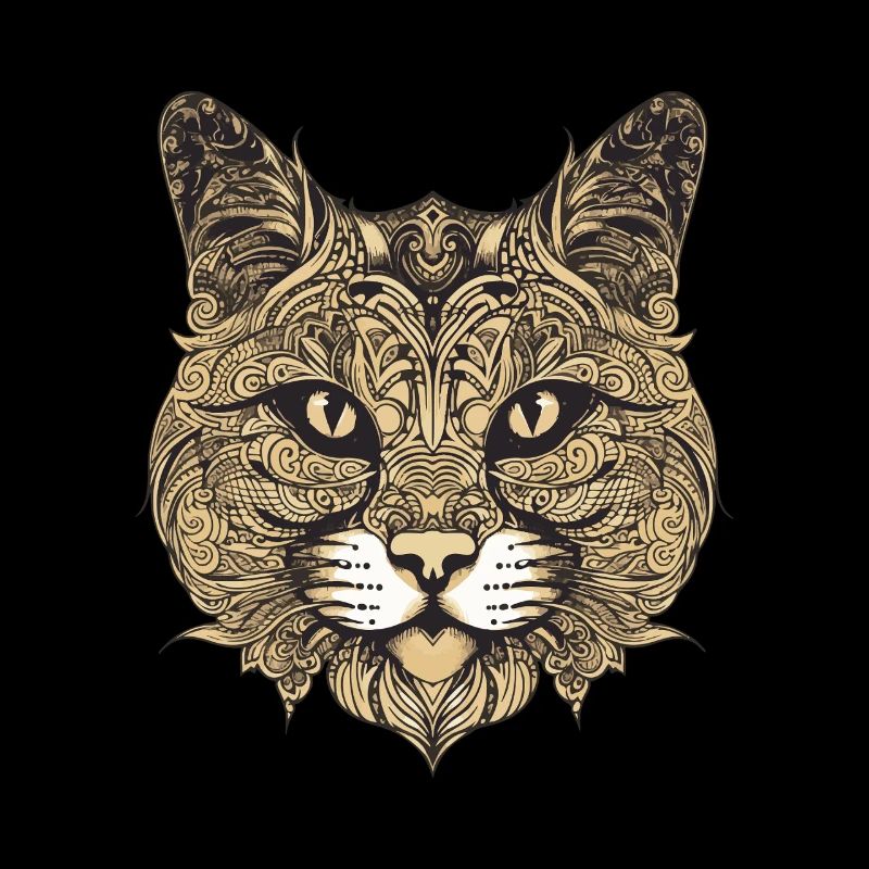 Tête de portrait de chat