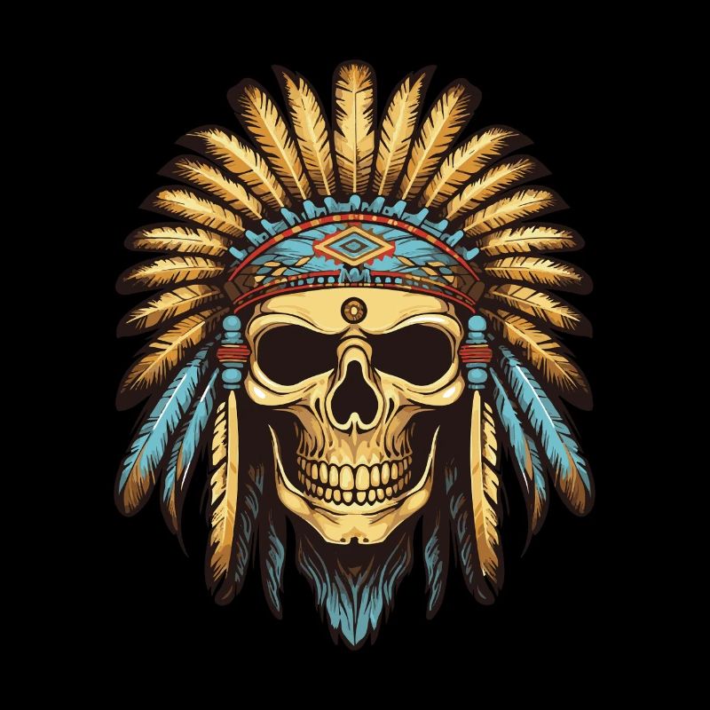 Apache Indianer Häuptling Totenkopf
