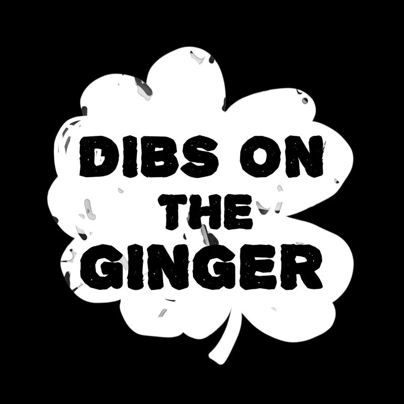 Vintage Dibs sur le Ginger Drôle de trèfle irlandais