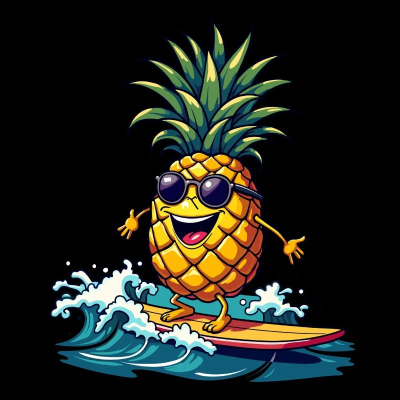 Ananas Surfer Surf Feel L’été