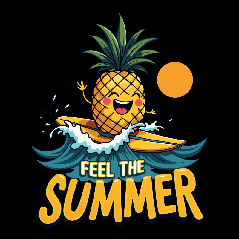 Ananas Surfer Surf Feel L’été