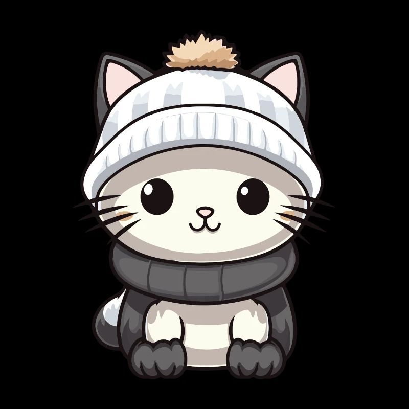 Katze Winter Tier Baby Comic