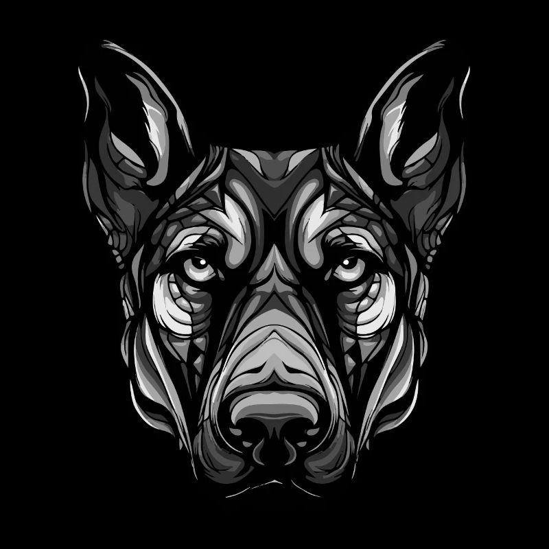 Portrait de chien doberman