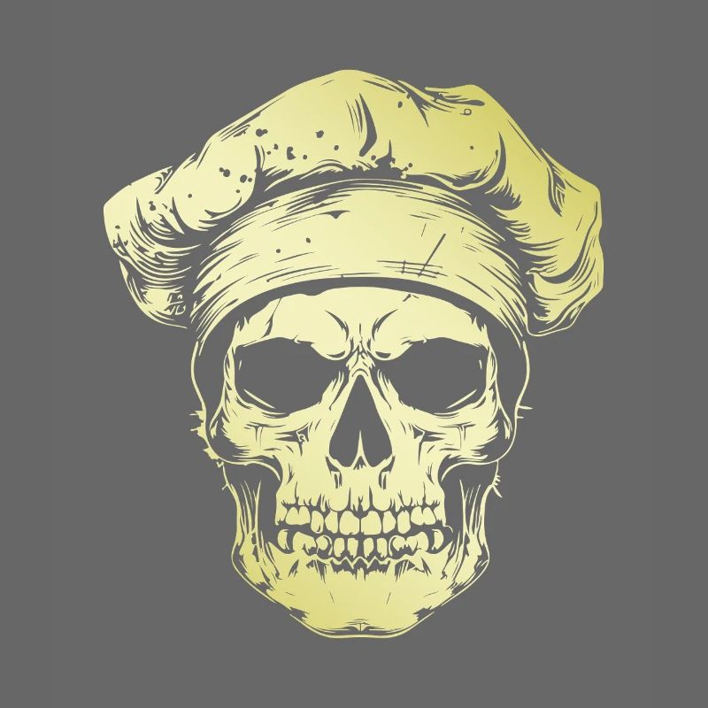 Koch Skull Skeleton Chef