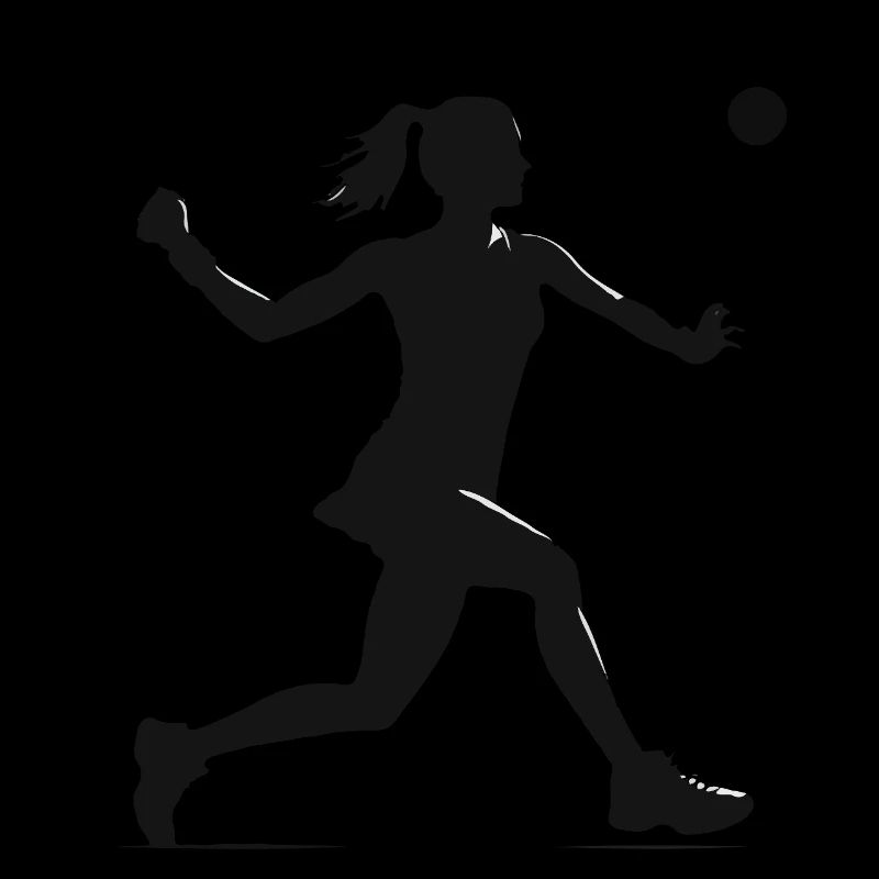 Padel player side black