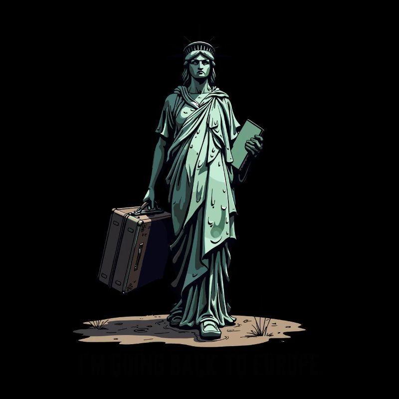 Lustige Freiheitsstatue USA Amerika Sarkasmus