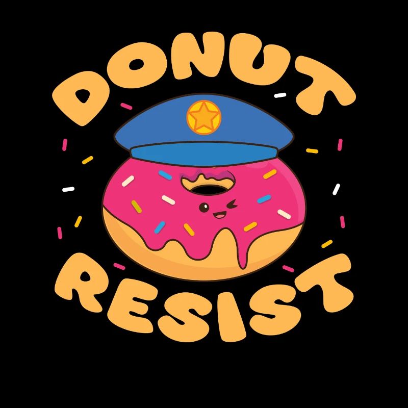 donut resist Design for a policeman