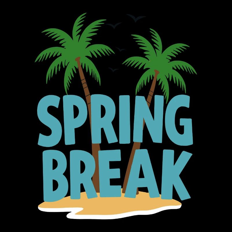 Spring Break Palm Trees Beach