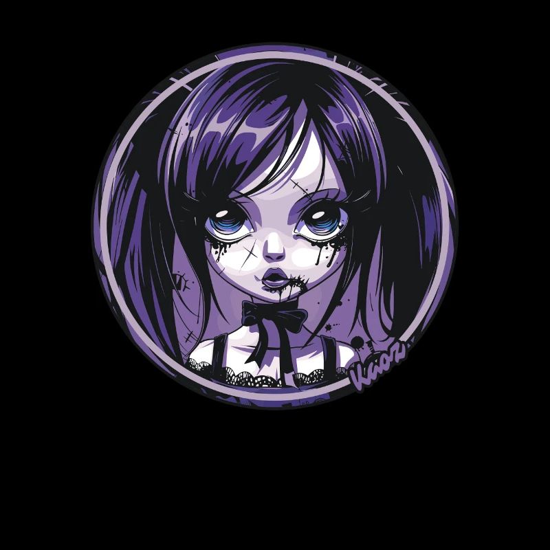 Gothic Chibi Mädchen – Dunkle Ästhetik
