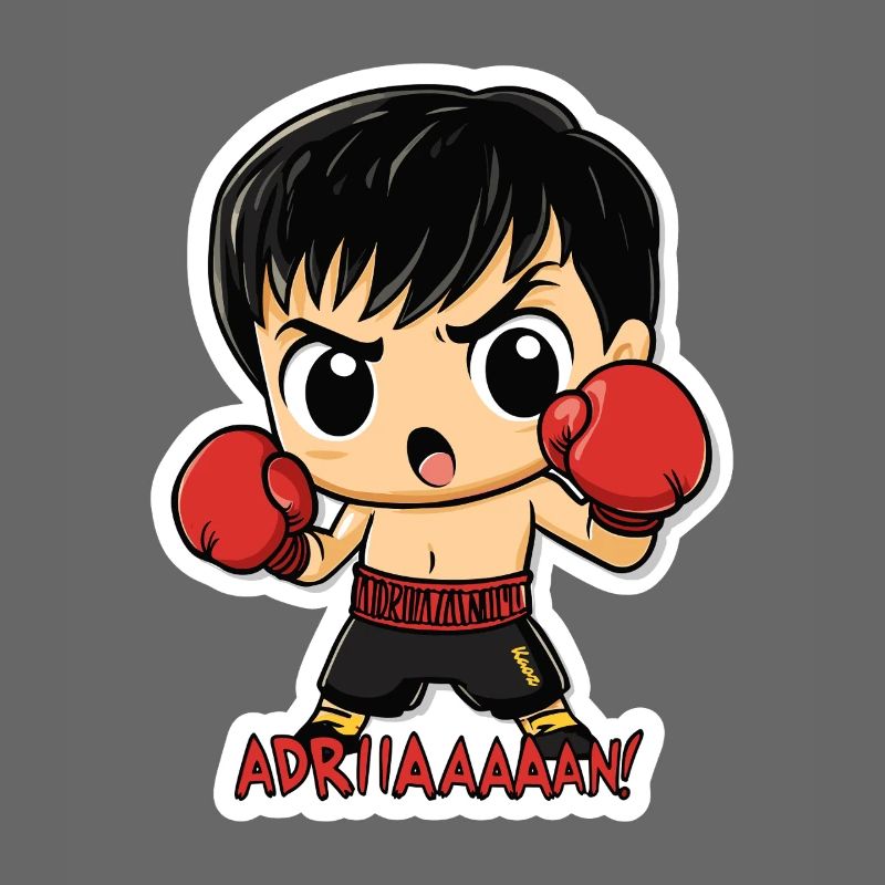 Chibi Boxer – Kampfgeist mit Kultzitat