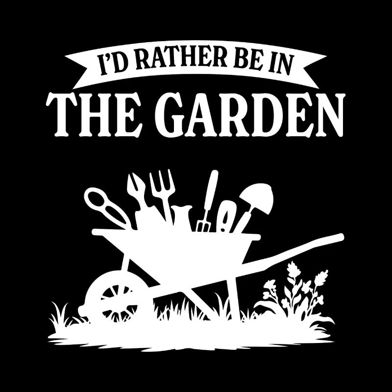 Je préfère être dans le jardin