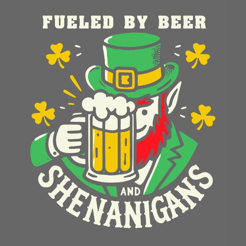 Fête de la Saint-Patrick avec de la bière et des blagues