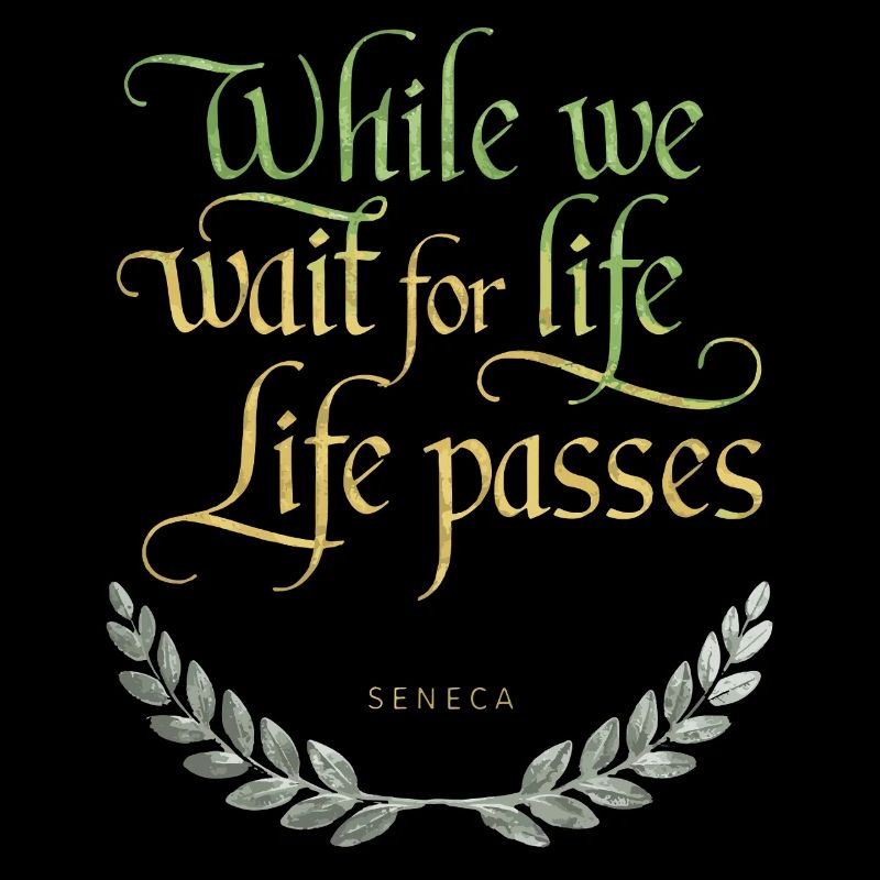 Seneca | Während wir auf das Leben warten, vergeht das Leben