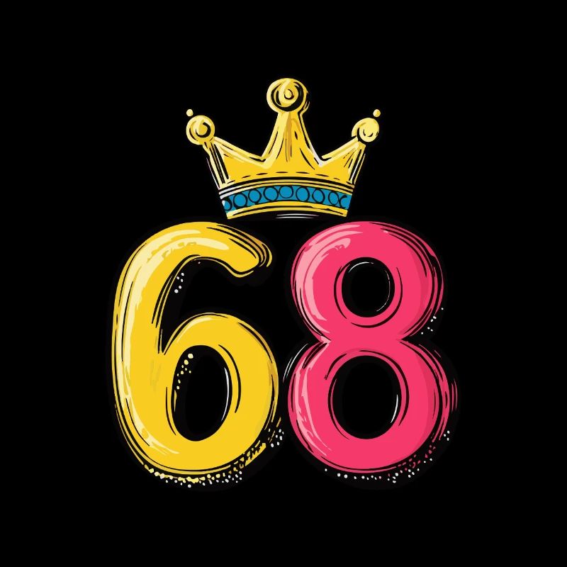 68 Numéro Jersey Couronne