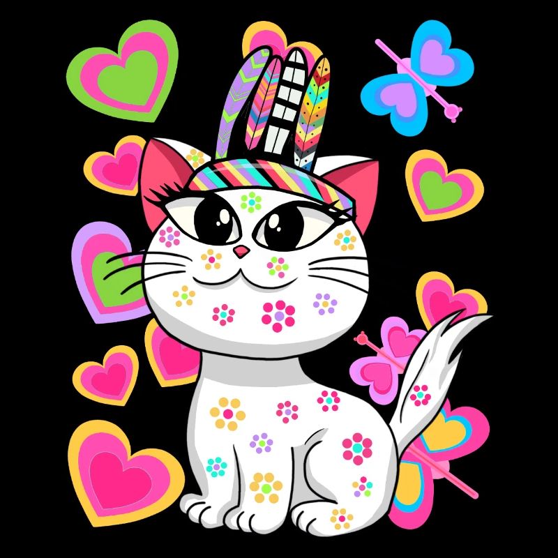Chat Chats Hippie Hippies Chaton
