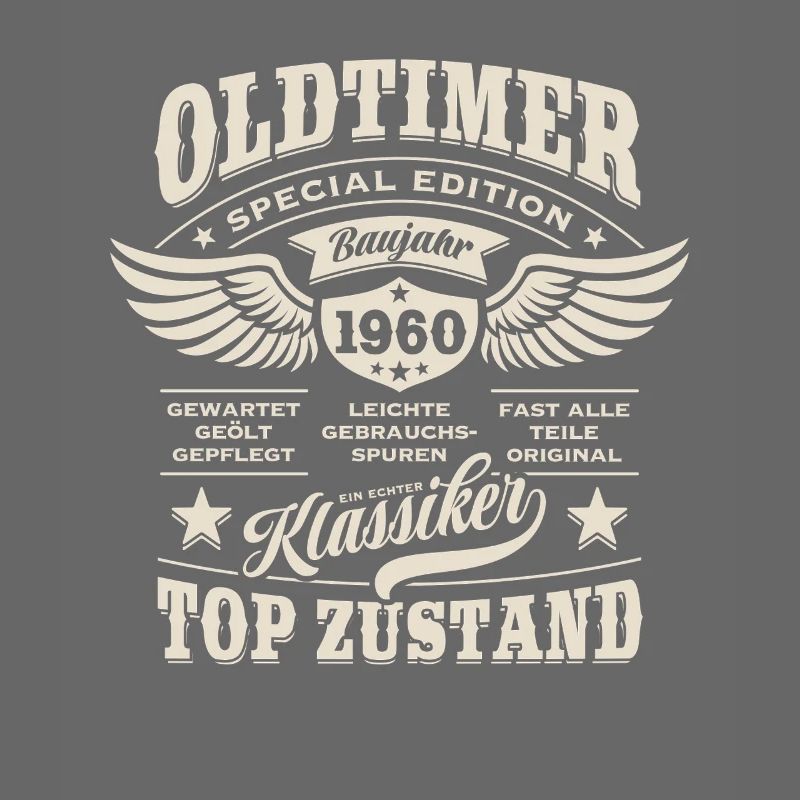 Oldtimer Baujahr 1960 - Geburtstag - Geschenk