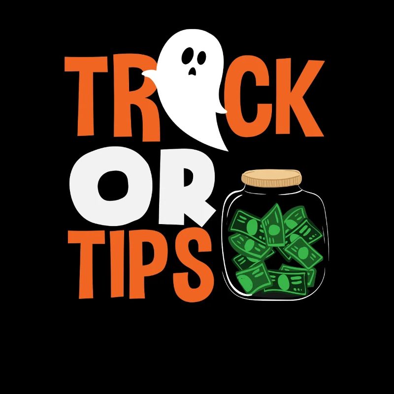 Barkeeper Trick Or Tips Halloween Design