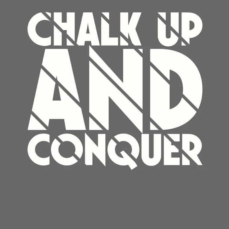 Boulderer Chalk Up et Conquer Bloc