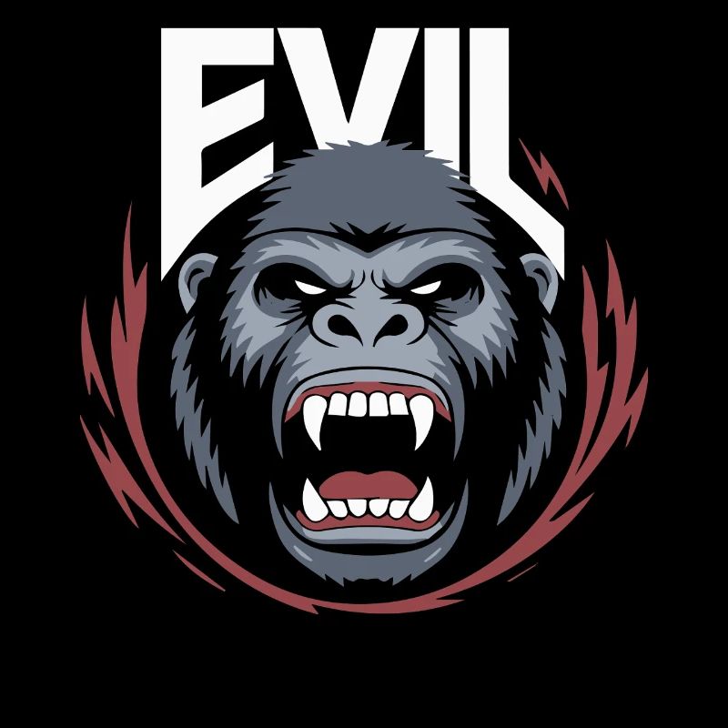 Evil Strong Gorilla Wild Animal Force Gym